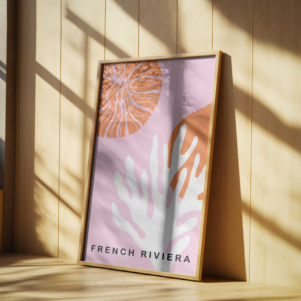 Rivierapinkorange Ratioiso Poster
