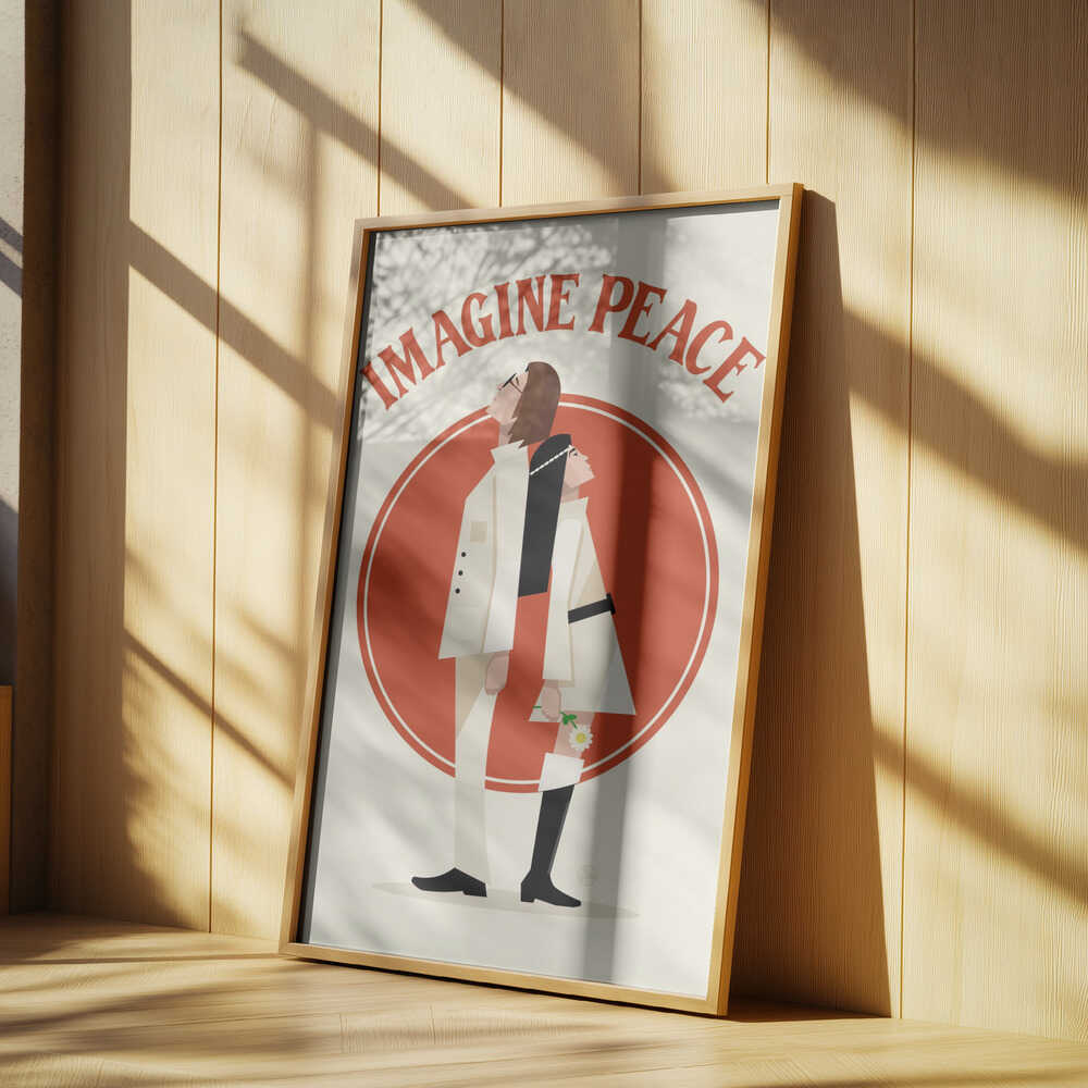 Imagine Peace Minimalist Poster