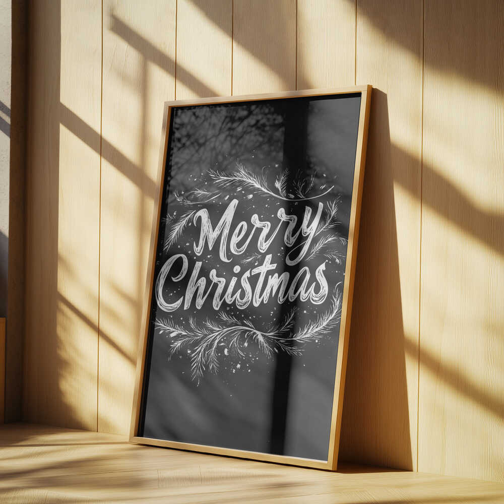 Holiday Chalk Wishes Poster