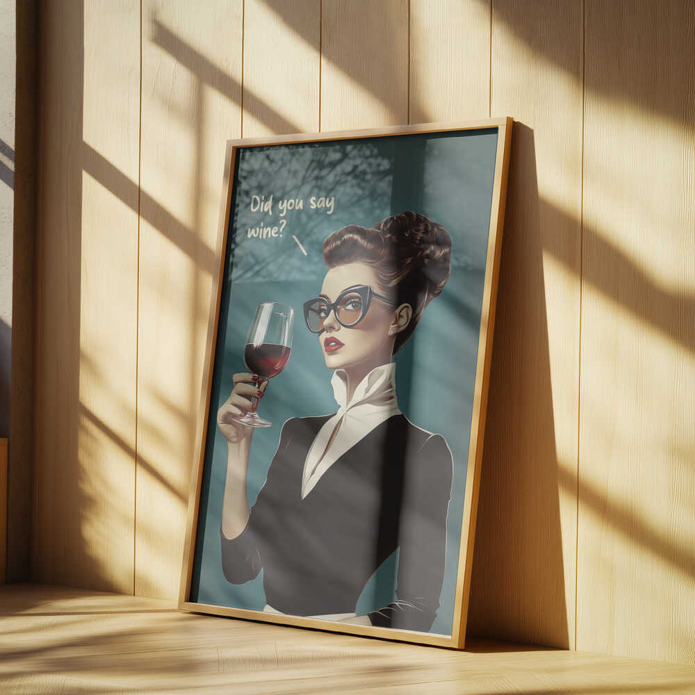 Did You Say Wine Poster