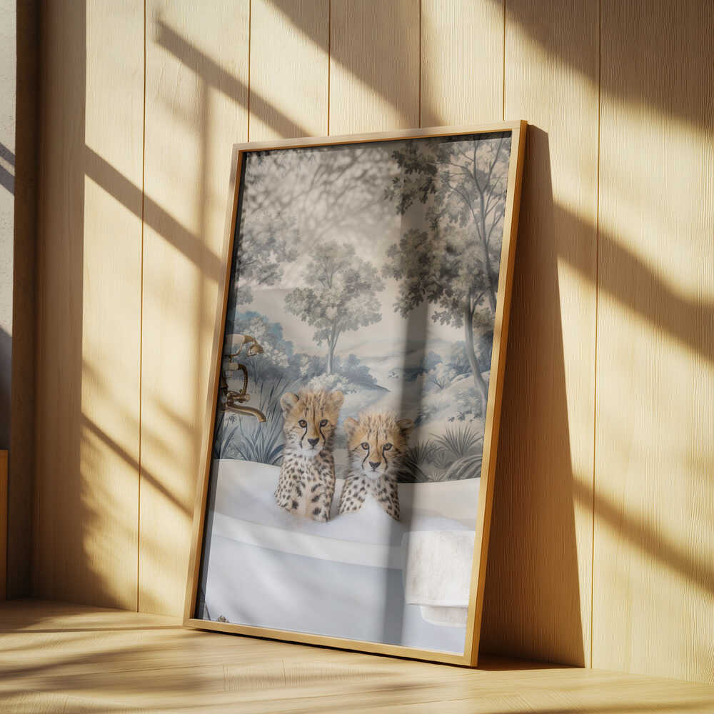 Cheetah Bath Time Duo Poster