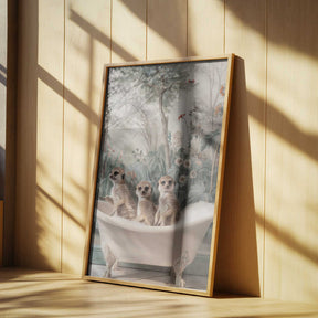 Meerkat Bath Time Fun Poster