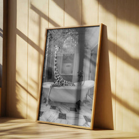 Giraffe Glam Soak Poster