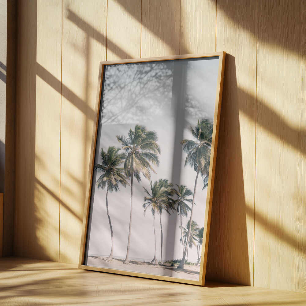 Blush Tropical Trees Poster