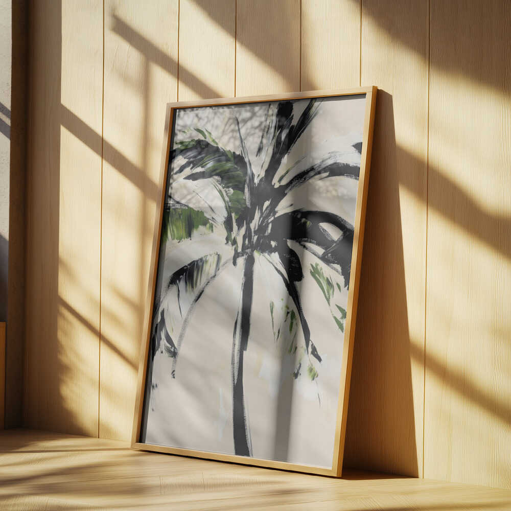 Abstract Palm Tree Poster