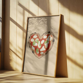 Pizza Heart Poster