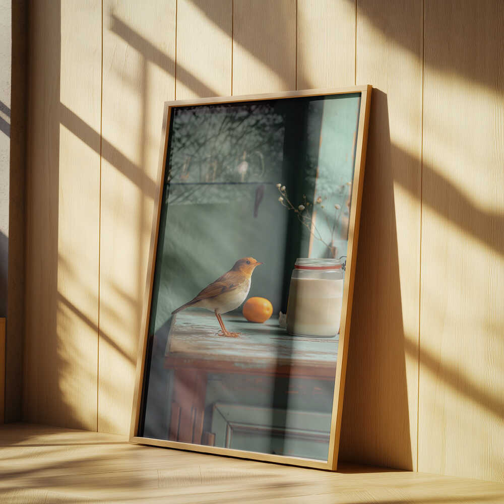 Country Morning Bird Poster