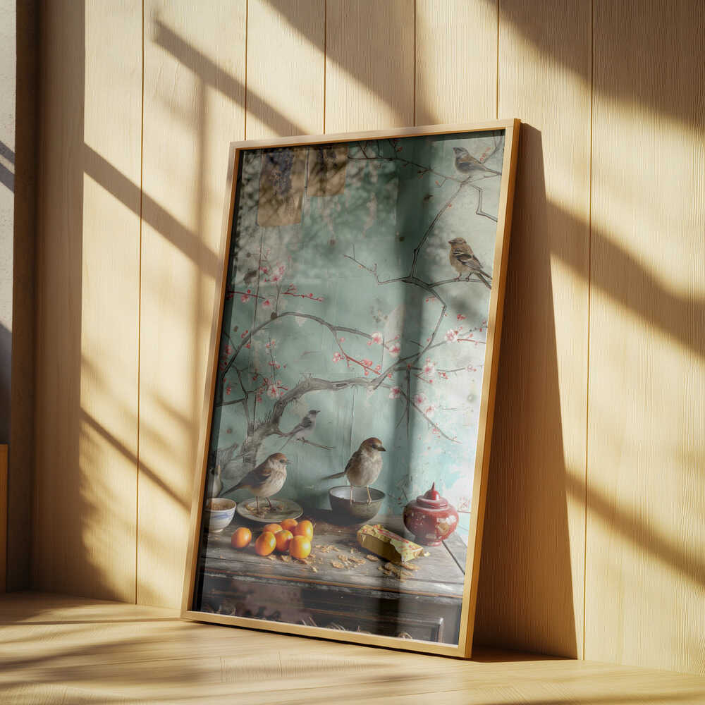 Blossoms and Birds Poster