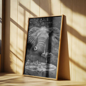 Elephant’s Doughnut Delight Poster