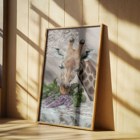 Giraffe’s Herbal Delight Poster