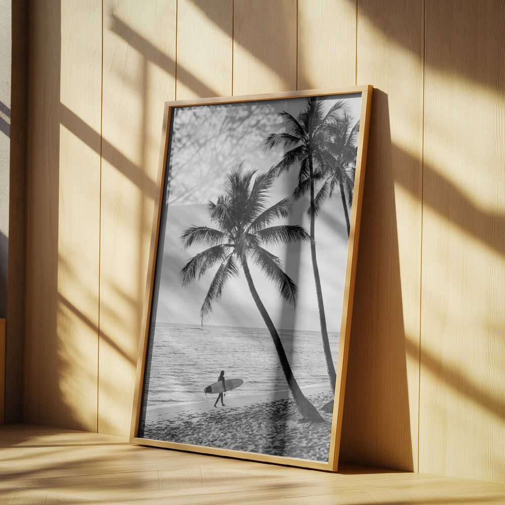 Surfer Walk Poster
