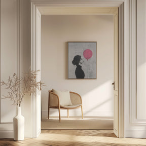 The Girl With the Pink Balloon Poster