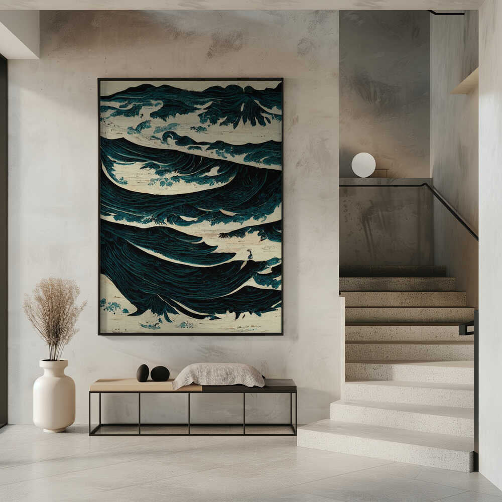 Turbulent Waves Poster