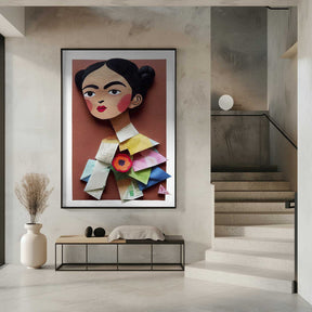 Paper Portrait Blossom Poster