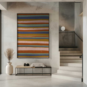Earthy Stripes Flow Poster