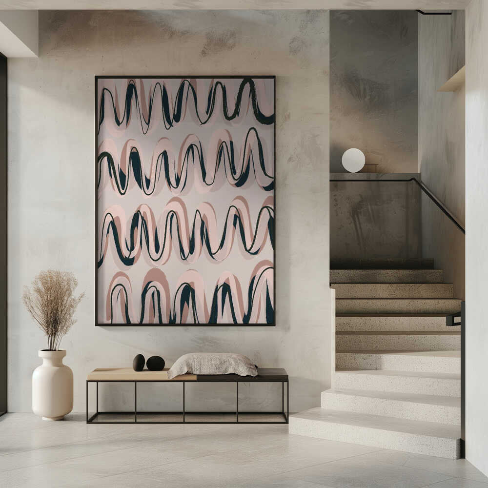 Rhythmic Waves Poster