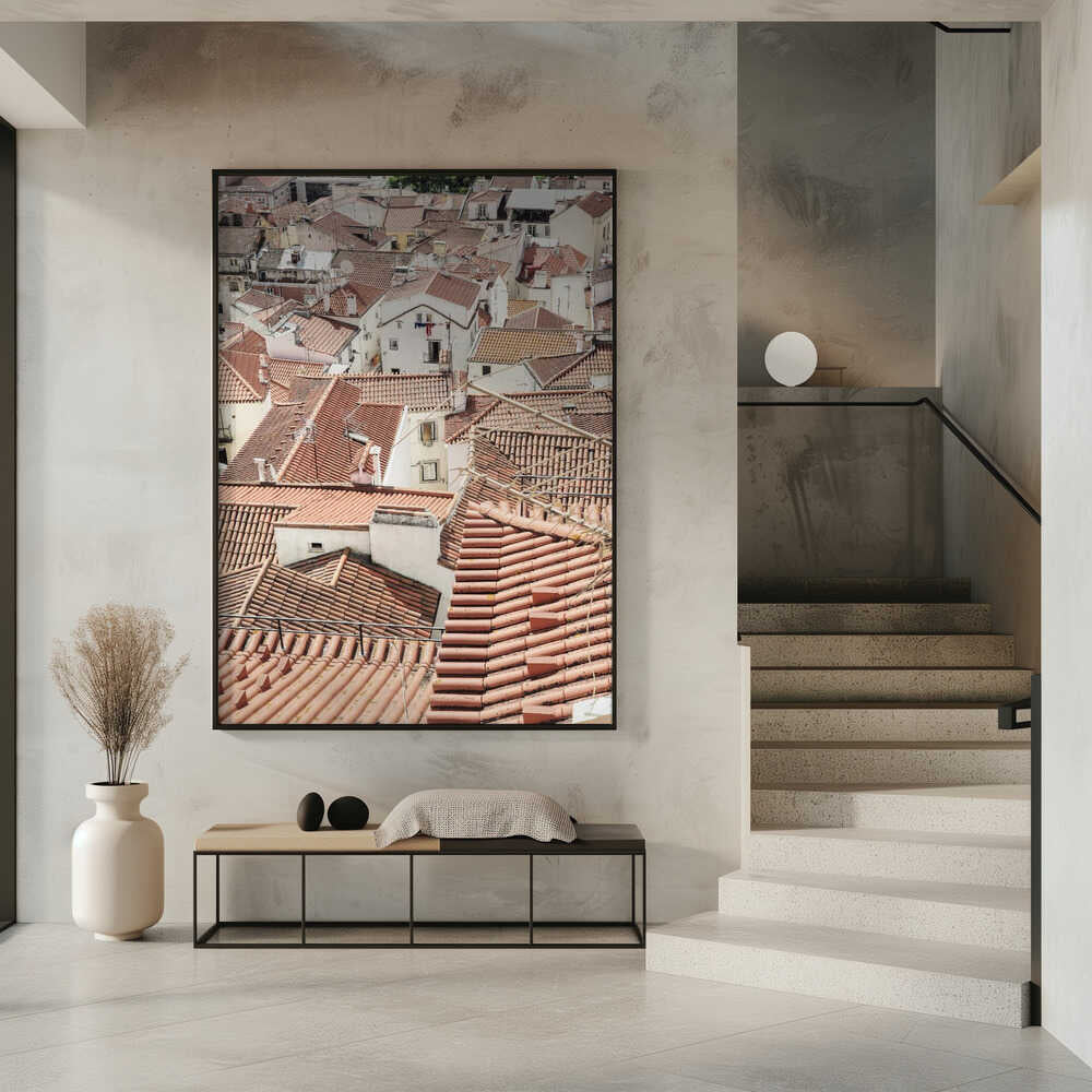 Red Tiled Rooftops Poster