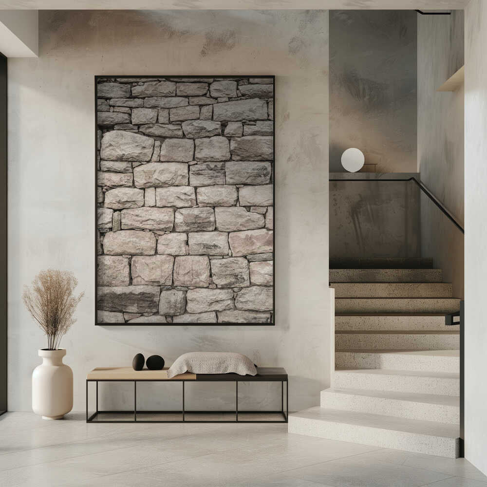Serene Stonework Poster