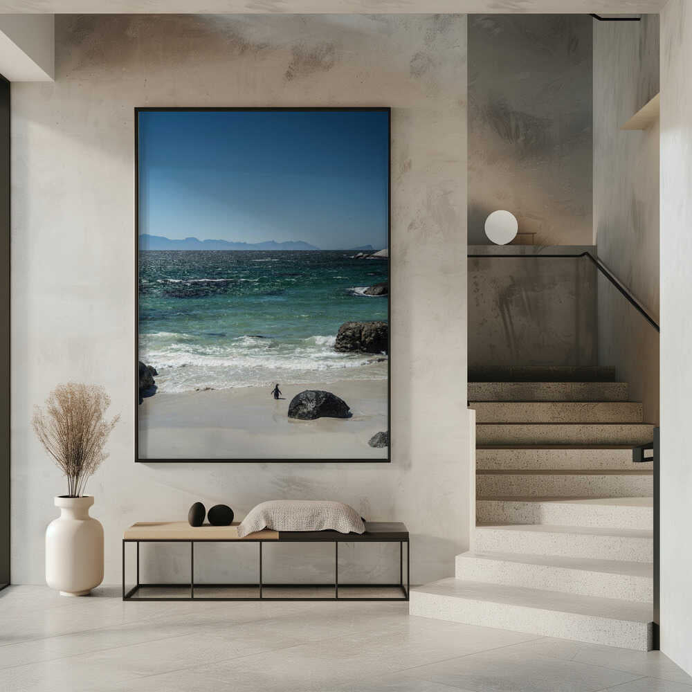 Penguin's Beach Walk Poster