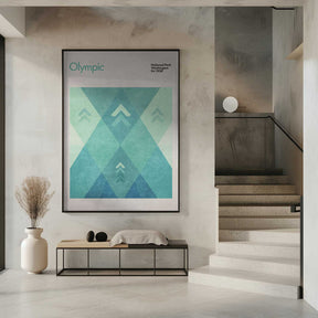 Geometric Peaks Poster