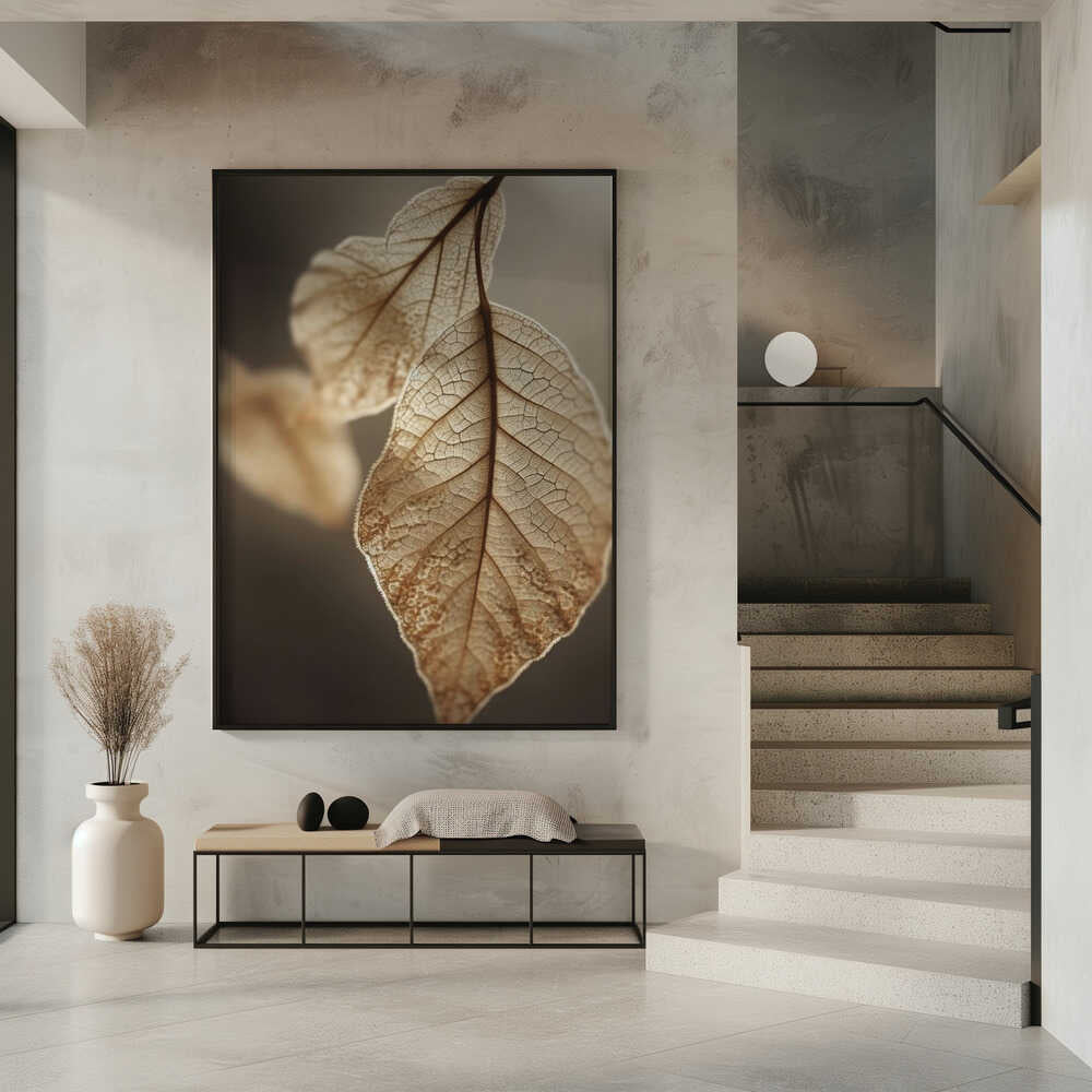 Ethereal Leaves Poster