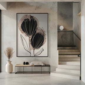 Ink Blossom Duo Poster