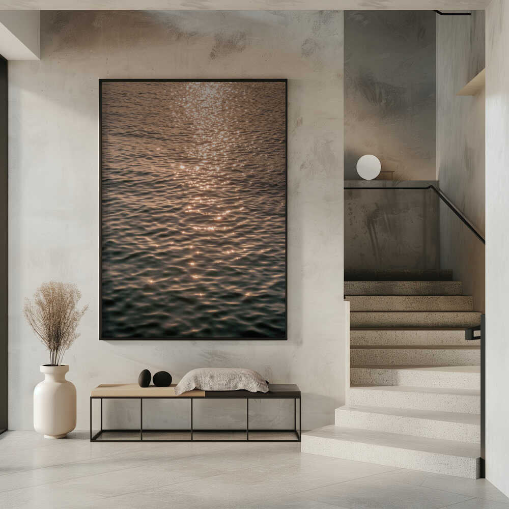 Sunset at Sea Poster