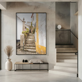 Obidos Stairs Poster