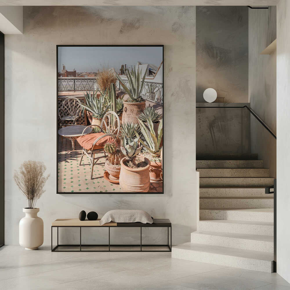 Rooftop in Marrakech Poster
