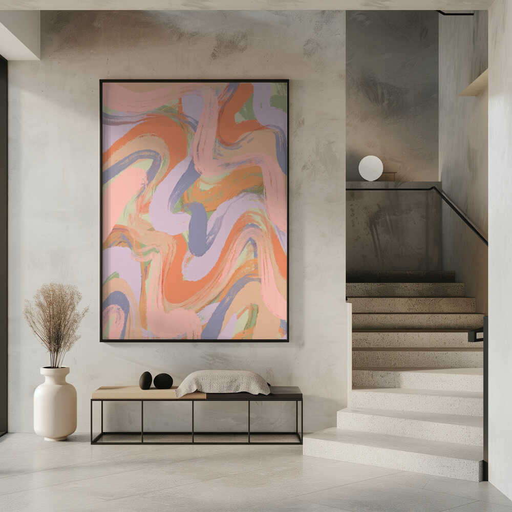 Swirling Hues Poster