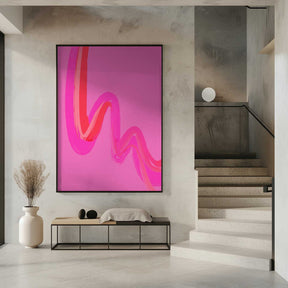 Neon Waves Poster