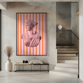 Artemispinkorangestripes Ratio2x3 Poster