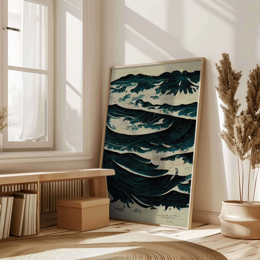 Turbulent Waves Poster