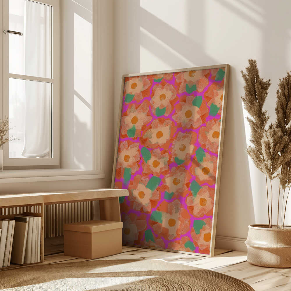 Vibrant Petal Dance Poster