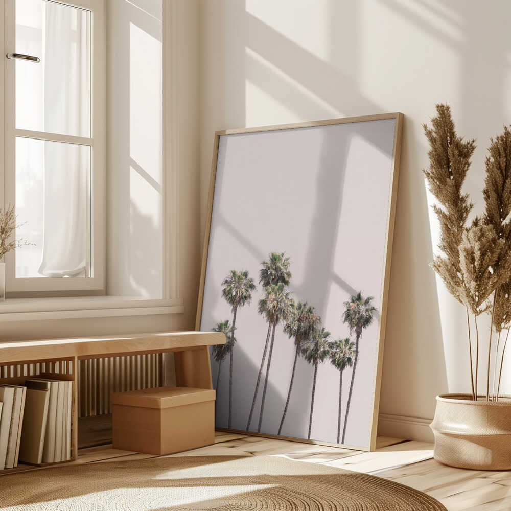 Blush Palms Poster