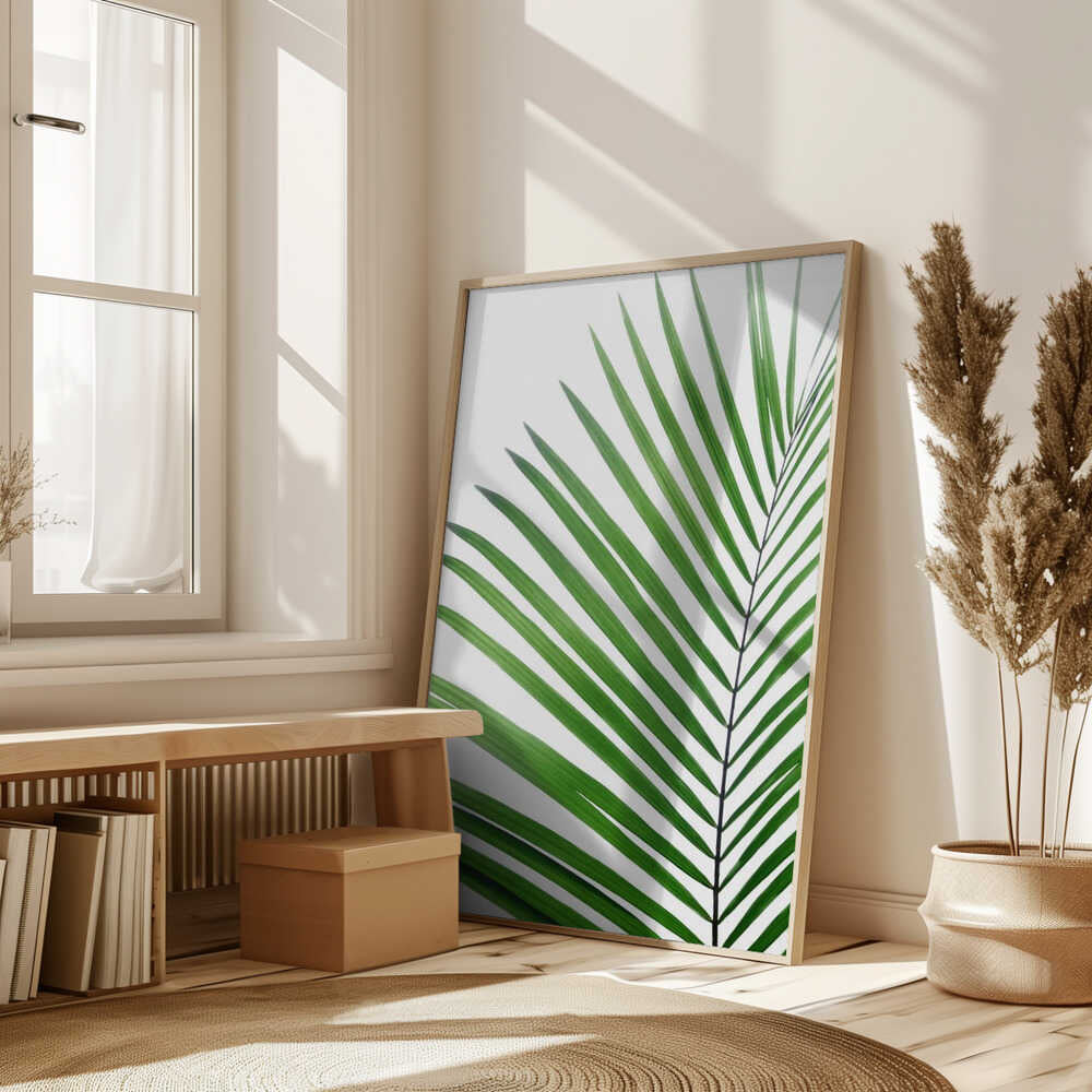 Green Palm Leaf Poster