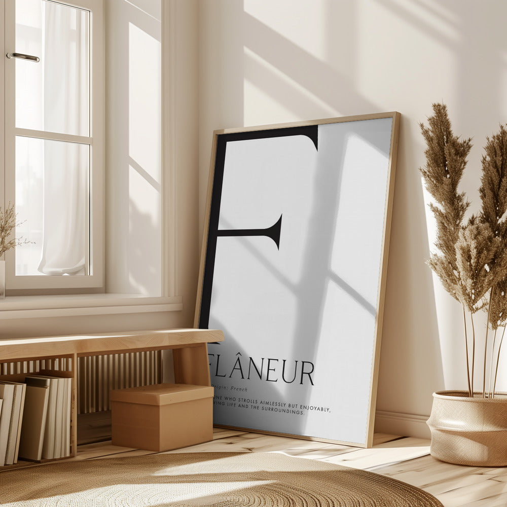 Flâneur definition Poster