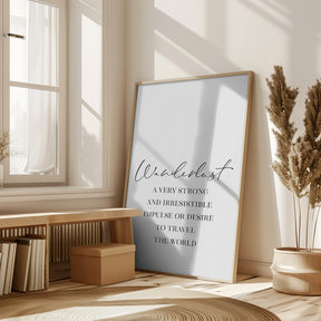 Wanderlust quote Poster