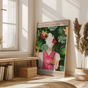 Into the Garden (grey) Poster