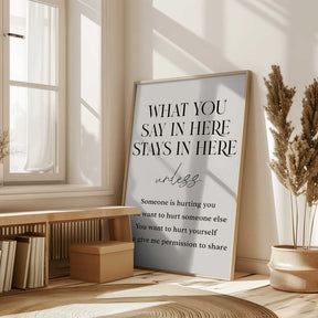 Saysherestayhere Poster