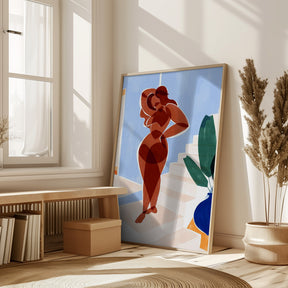 Terracotta Woman Poster