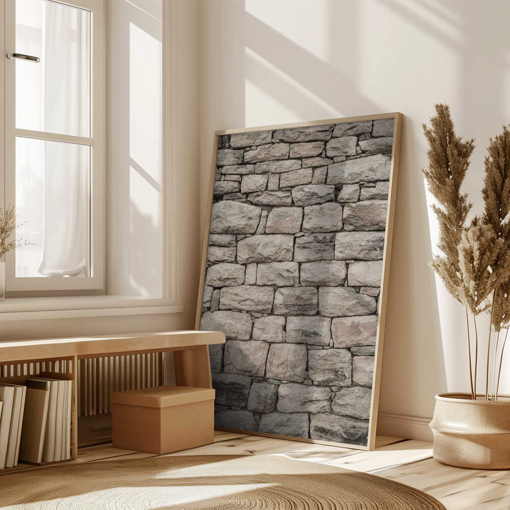 Serene Stonework Poster