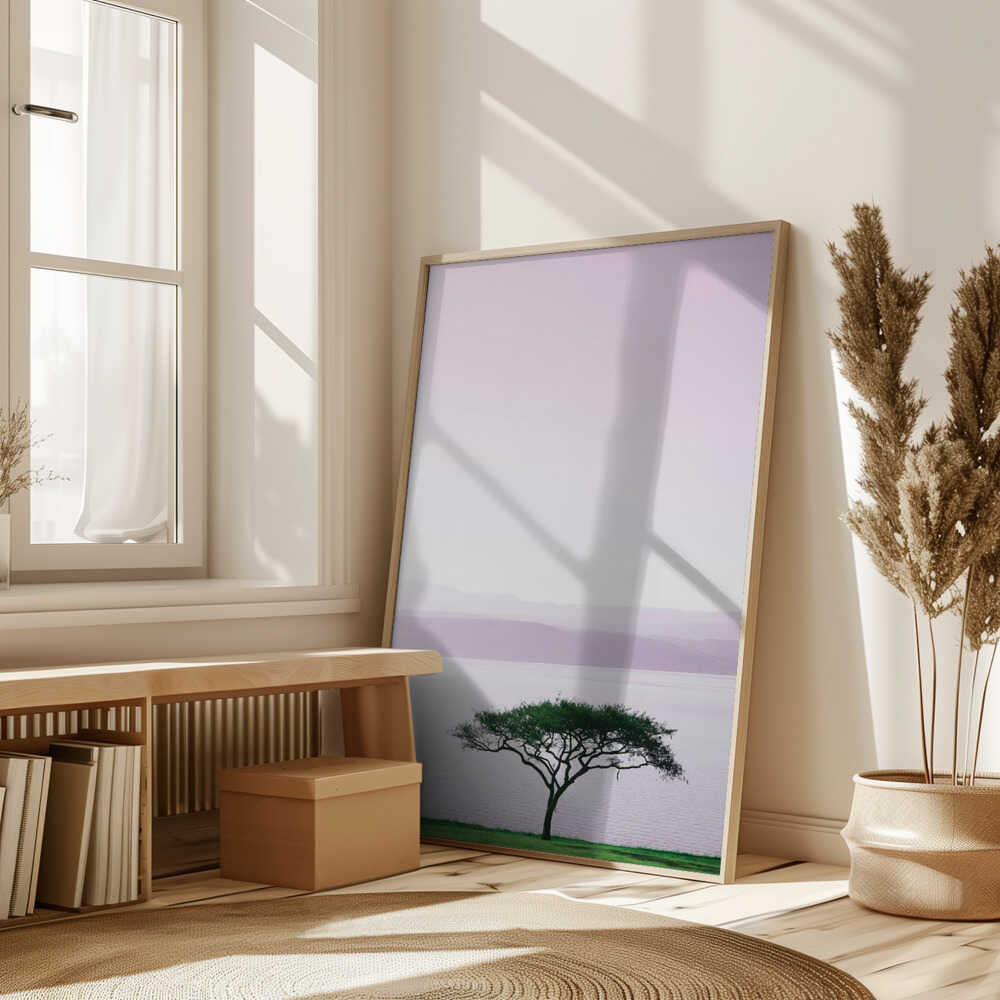 Tree By A Tranquil Lake Poster