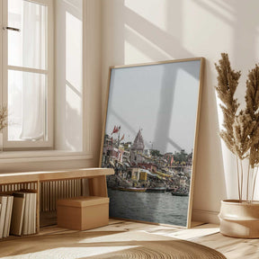 Ganges Riverside Scene Poster