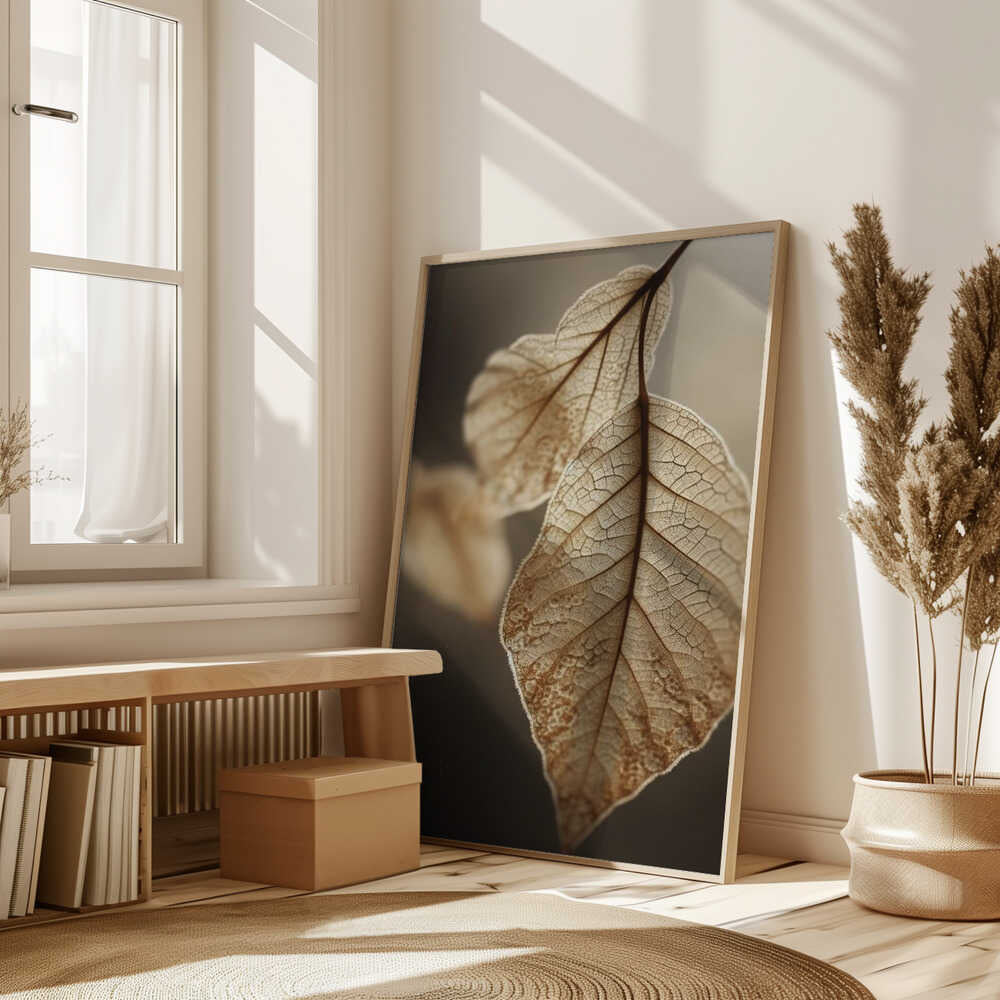 Ethereal Leaves Poster