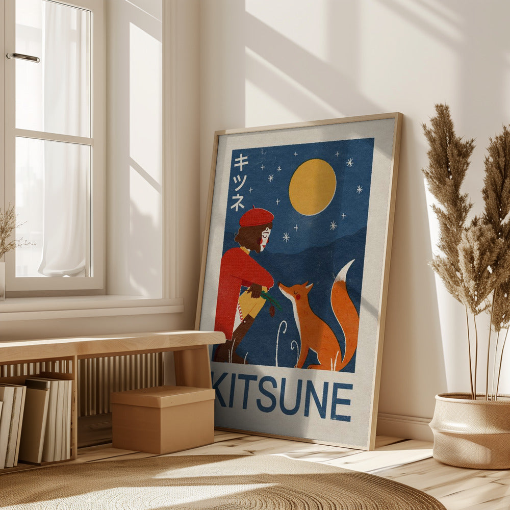 Kitsune Fox Poster