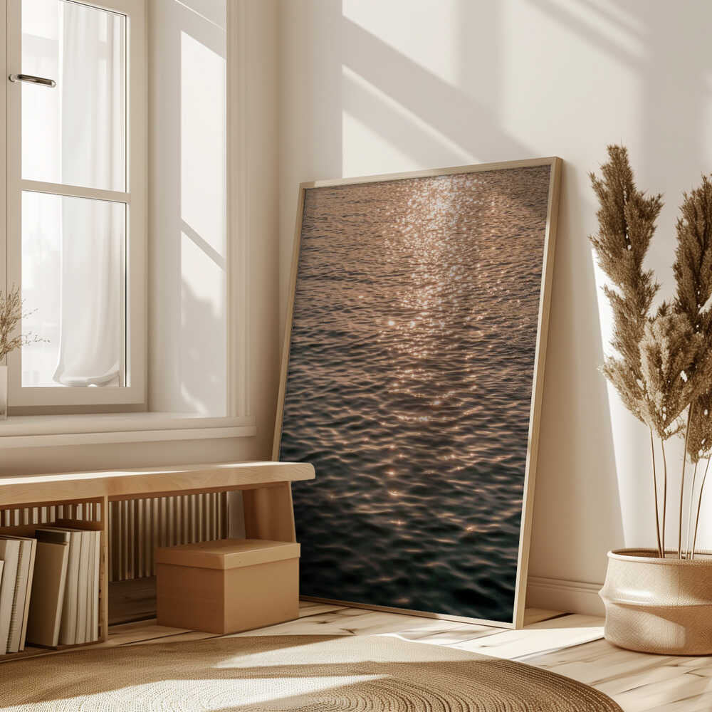 Sunset at Sea Poster