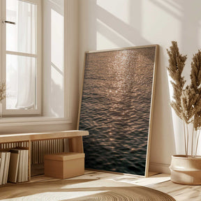 Sunset at Sea Poster