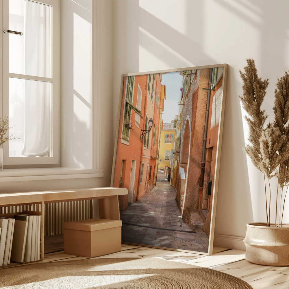 Streets of Menton Poster