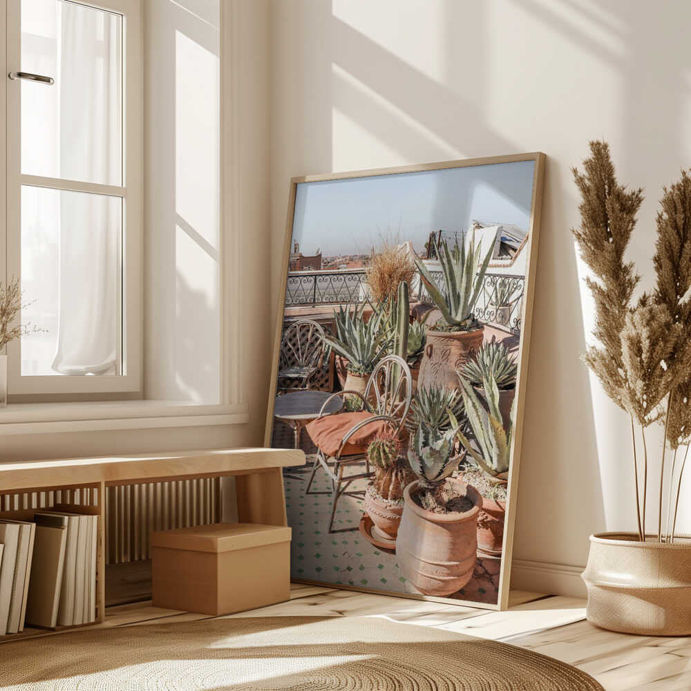 Rooftop in Marrakech Poster